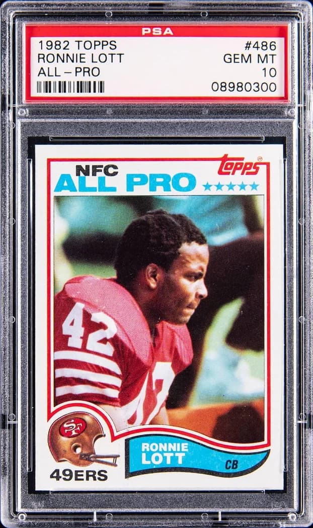 1982 Topps Ronnie Lott All-Pro #486 card front