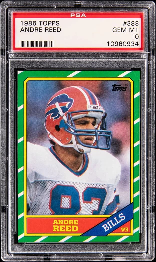 1986 Topps Andre Reed #388 card front