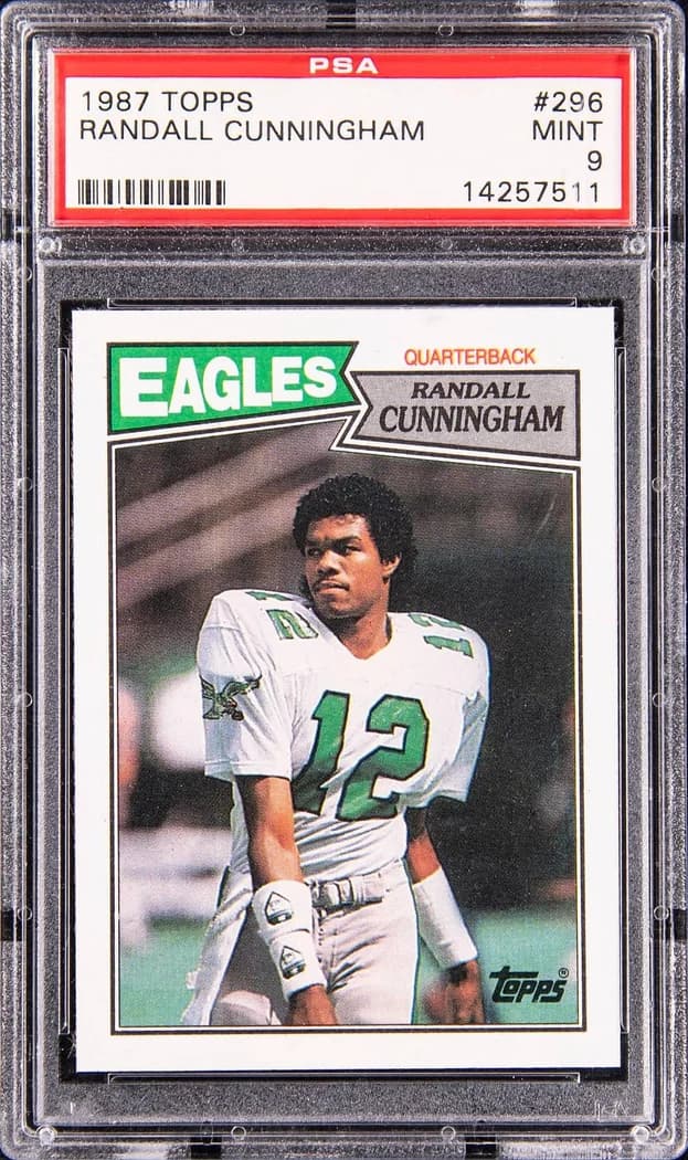 1987 Topps Randall Cunningham #296 card front