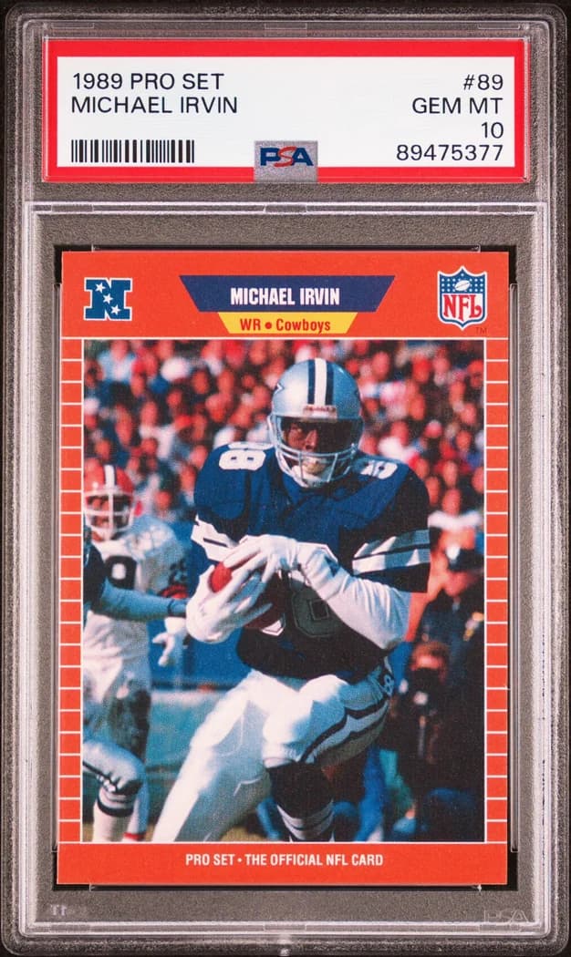 1989 Pro Set Michael Irvin #89 card front