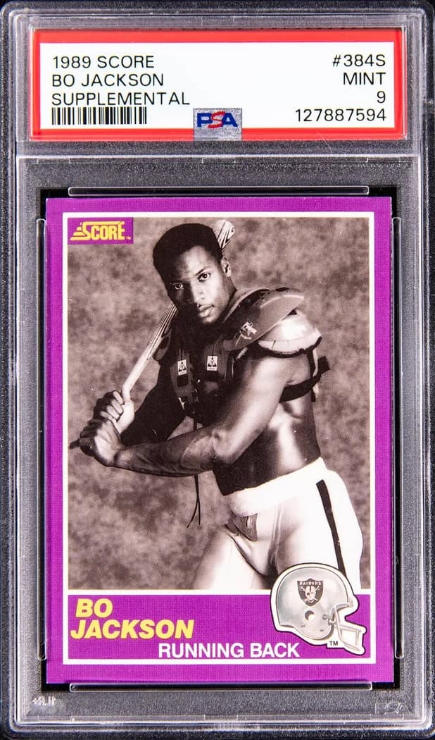 1989 Score Supplemental Bo Jackson #384S card front