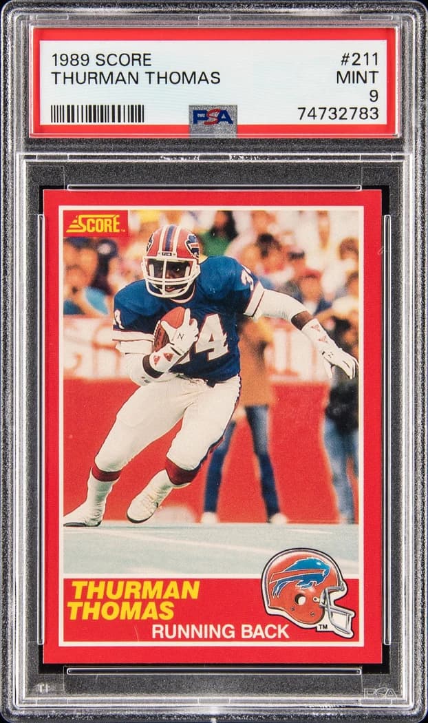 1989 Score Thurman Thomas #211 card front