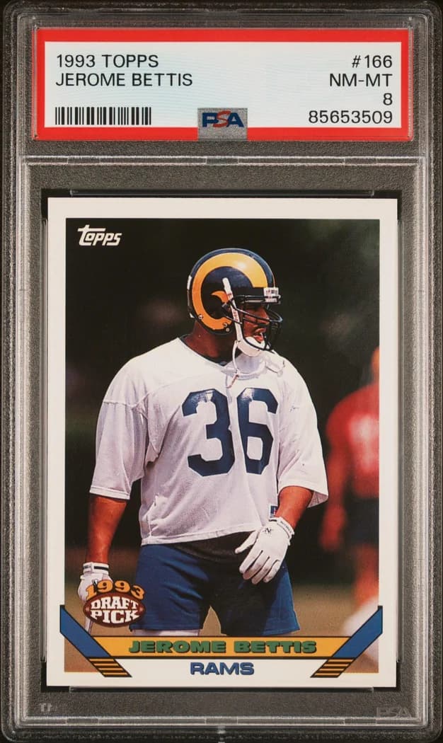 1993 Topps Jerome Bettis #166 card front