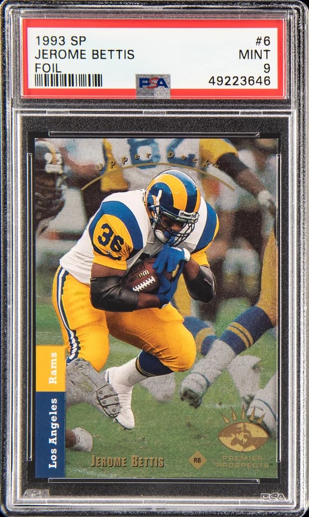 1993 Upper Deck SP Foil Jerome Bettis #6 card front