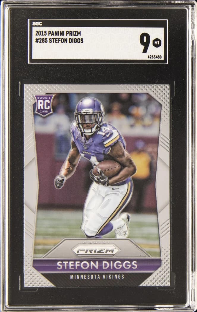 2015 Panini Prizm Stefon Diggs #285 card front