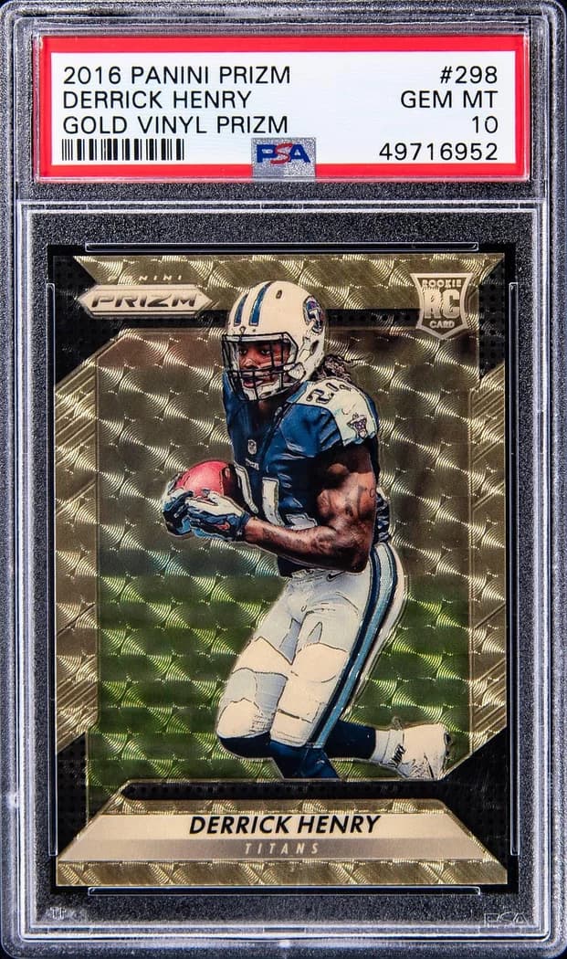 2016 Panini Prizm Gold Vinyl Prizm Derrick Henry #298 card front