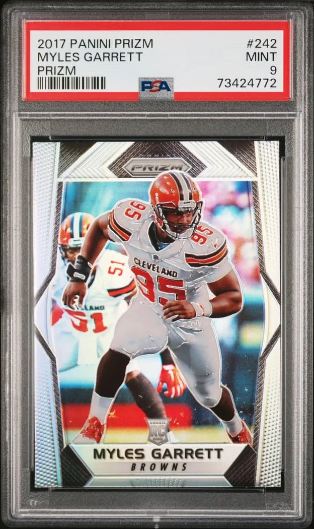 2017 Panini Prizm Silver Prizm Myles Garrett #242 card front