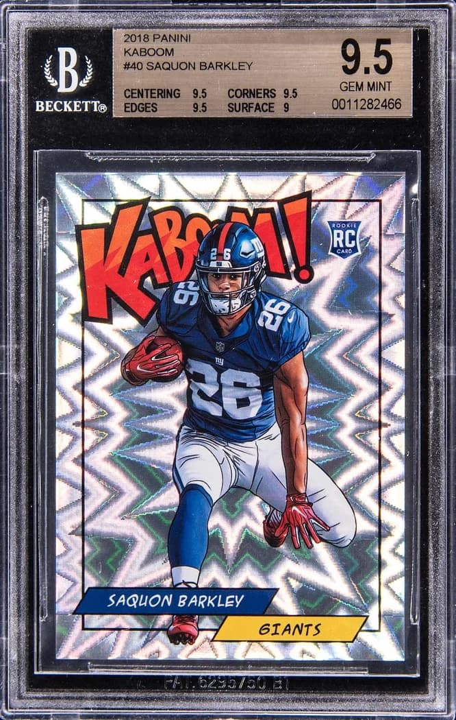 2018 Panini Kaboom! Saquon Barkley #40 card front