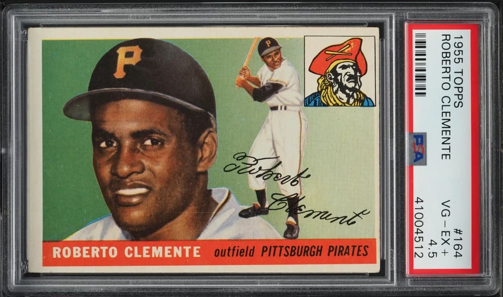 1955 Topps Roberto Clemente; representative copy, not evidence of the catalog object’s grade, serial, ownership or sale