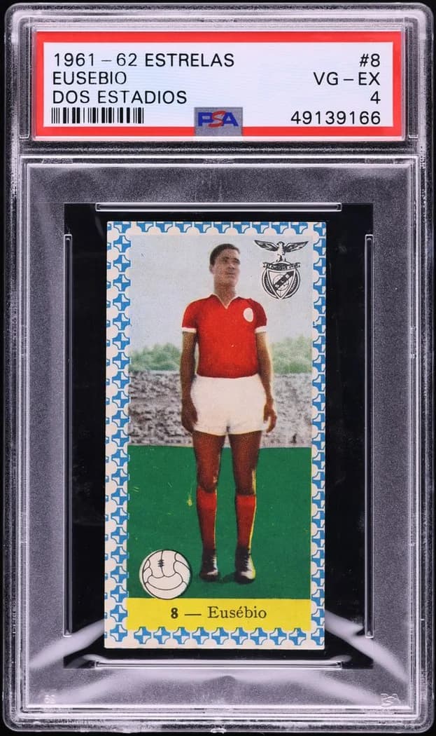 1961-62 A. Francesa Estrelas Dos Estadios #8 Eusébio card front
