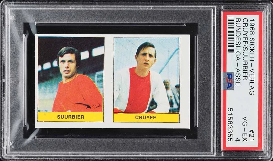 1968 Sicker-Verlag Verlag Bundesliga Asse #21 Johan Cruyff card front