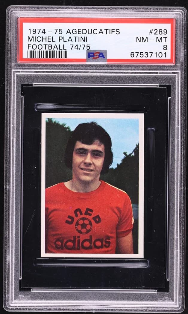 1974-75 Ageducatifs Football #289 Michel Platini card front