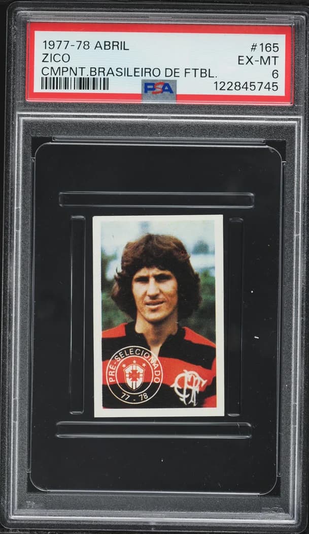 1977 Editora Abril Campeonato Brasileiro De Futebol sticker #165 Zico sticker front