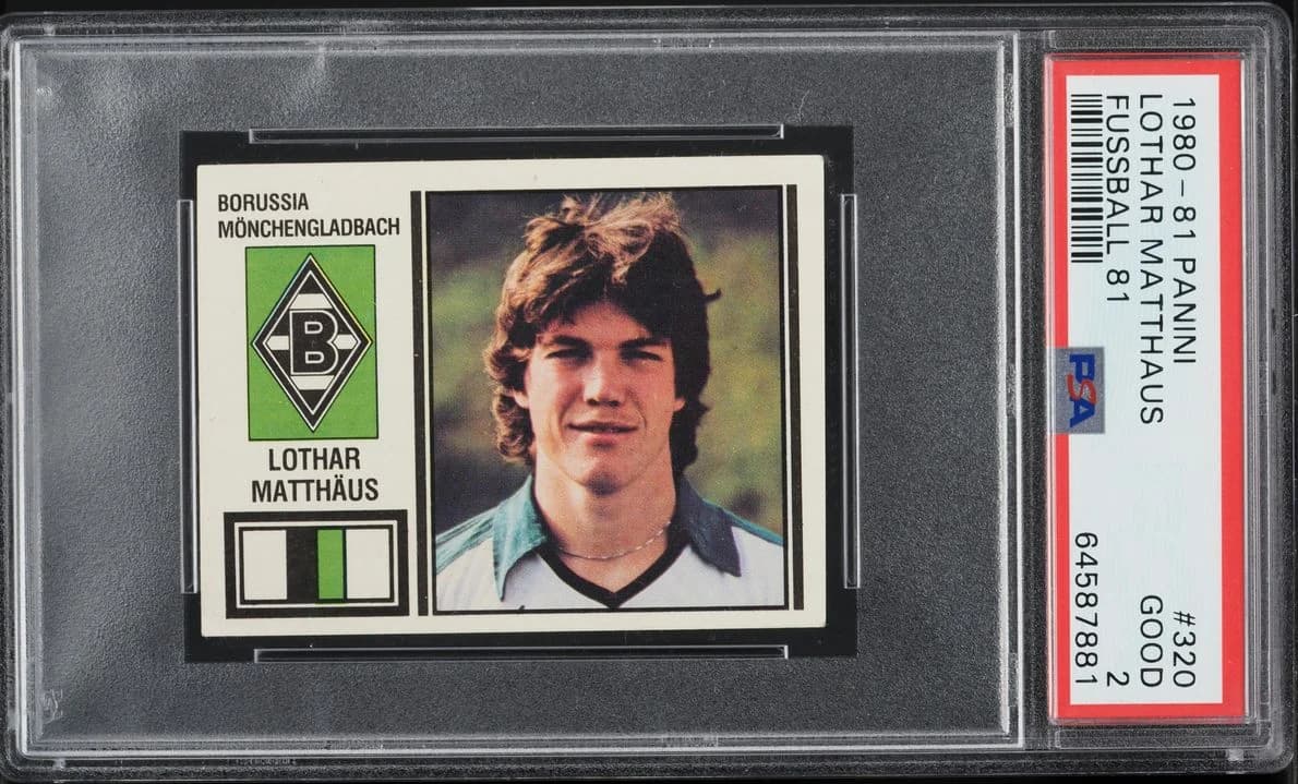 1980 Panini Fussball sticker #320 Lothar Matthäus sticker front