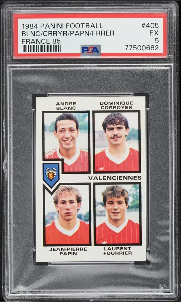1984 Panini Football France sticker #405 Jean-Pierre Papin sticker front