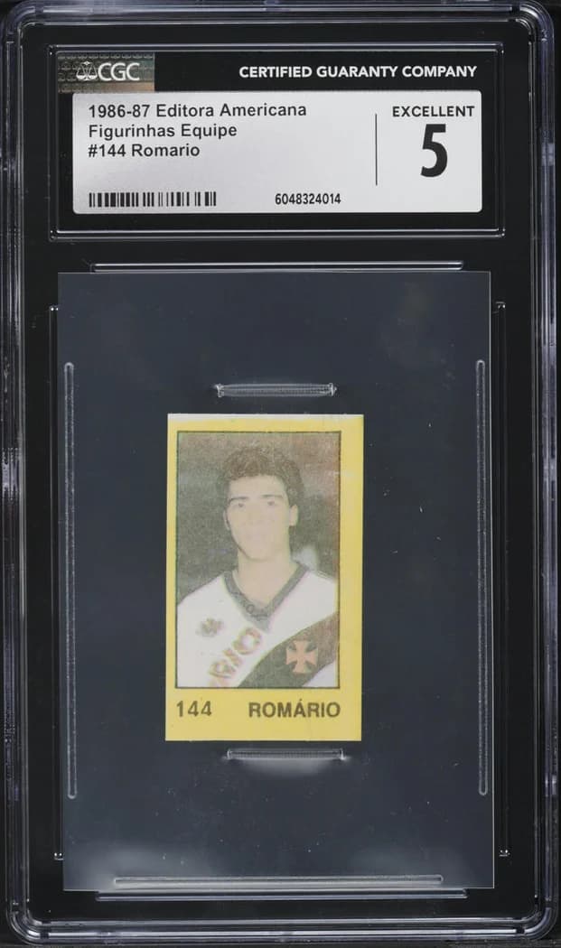 1986 Americana Editora Figurinhas Equipe #144 Romário card front