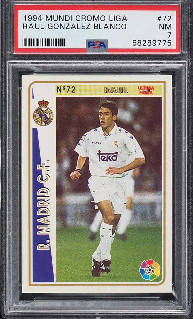 1994 Mundicromo Liga #72 Raúl card front