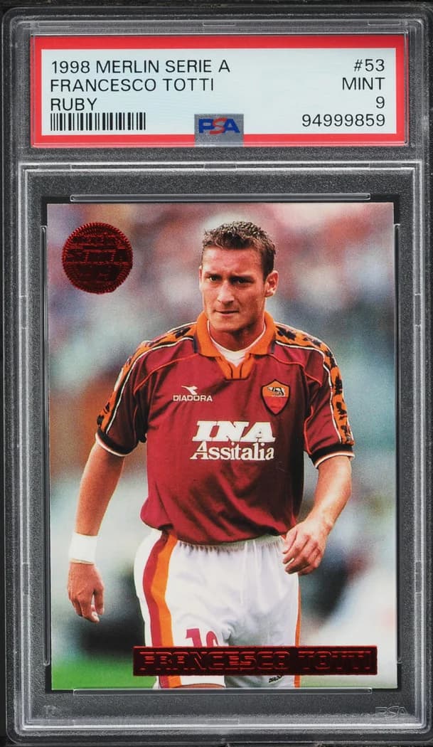 1998 Merlin Serie A Ruby #53 Francesco Totti card front