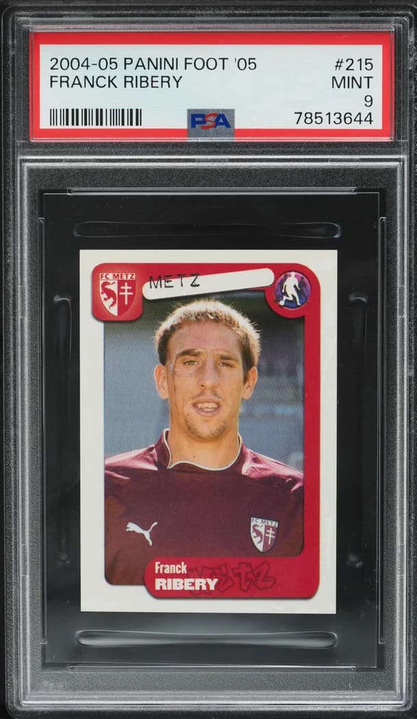 2004 Panini Foot '05 sticker #215 Franck Ribéry sticker front