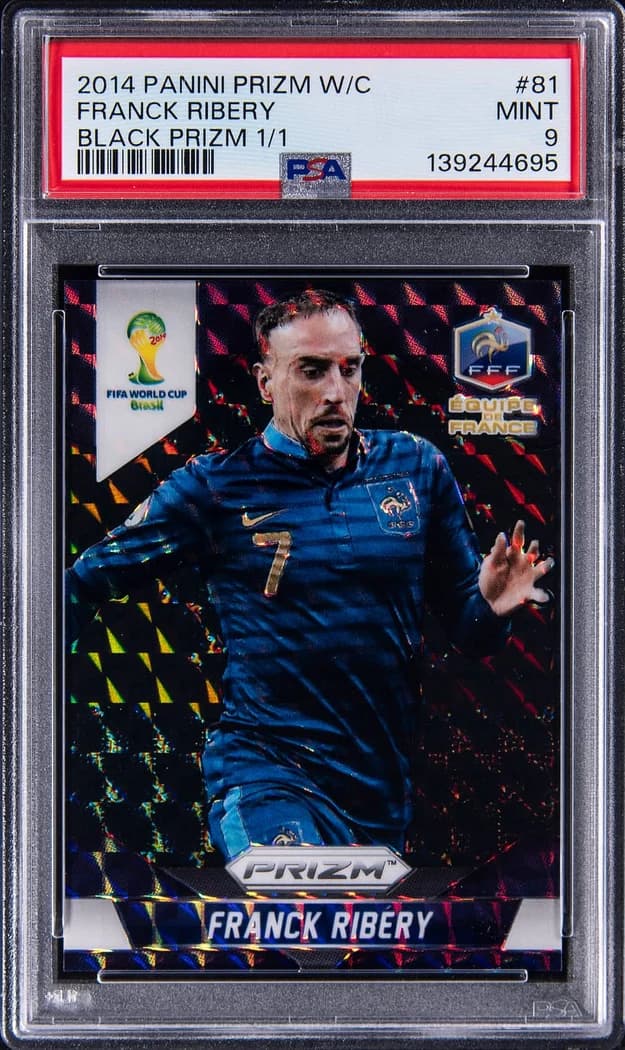 2014 Panini Prizm World Cup Black Prizm #81 Franck Ribéry card front