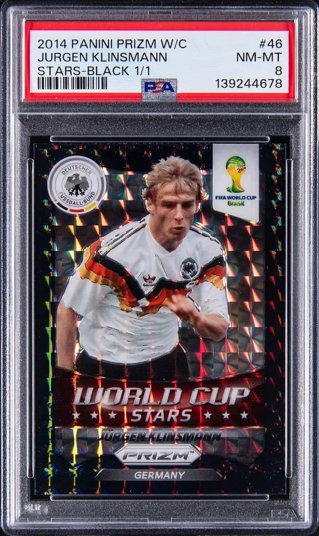 2014 Panini Prizm World Cup Stars Black Prizm #46 Jürgen Klinsmann card front