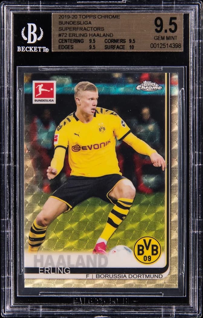 2019-20 Topps Chrome Bundesliga SuperFractor #72 Erling Haaland card front