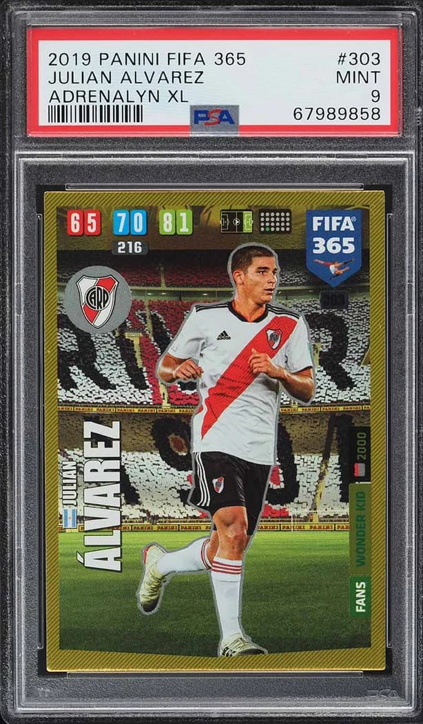 2019 Panini FIFA 365 Adrenalyn XL #303 Julián Álvarez card front