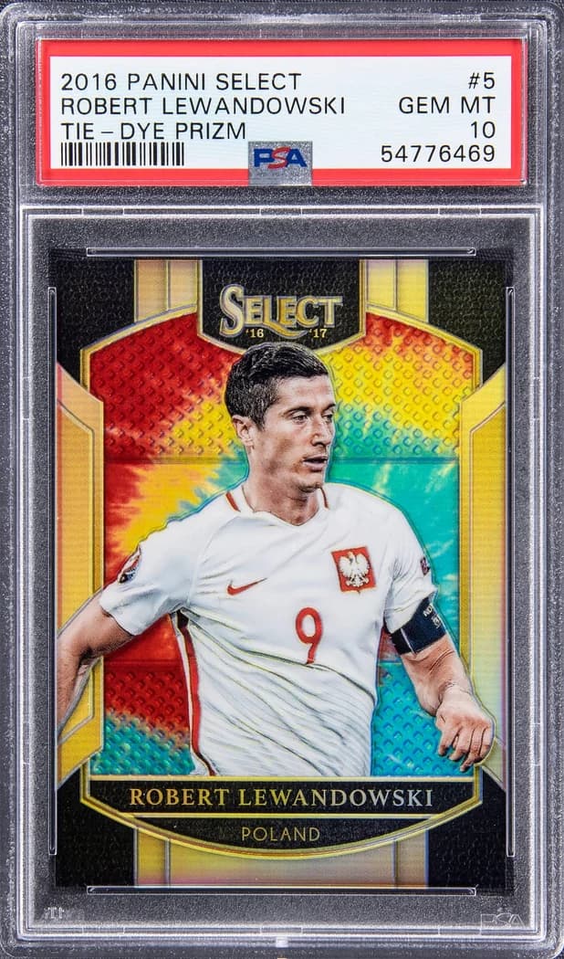 2016-17 Panini Select Tie-Dye Prizm Robert Lewandowski #5 /30 card front