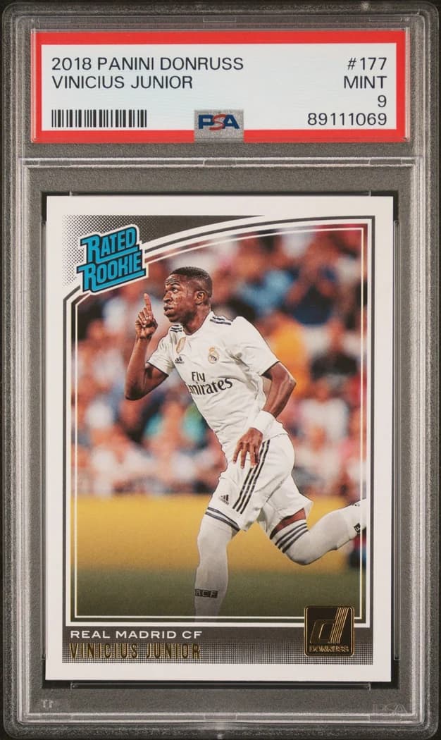 2018-19 Panini Donruss Rated Rookie Vinícius Júnior #177 card front