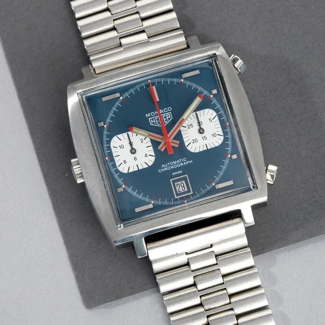 Heuer Monaco ref. 1133B watch front