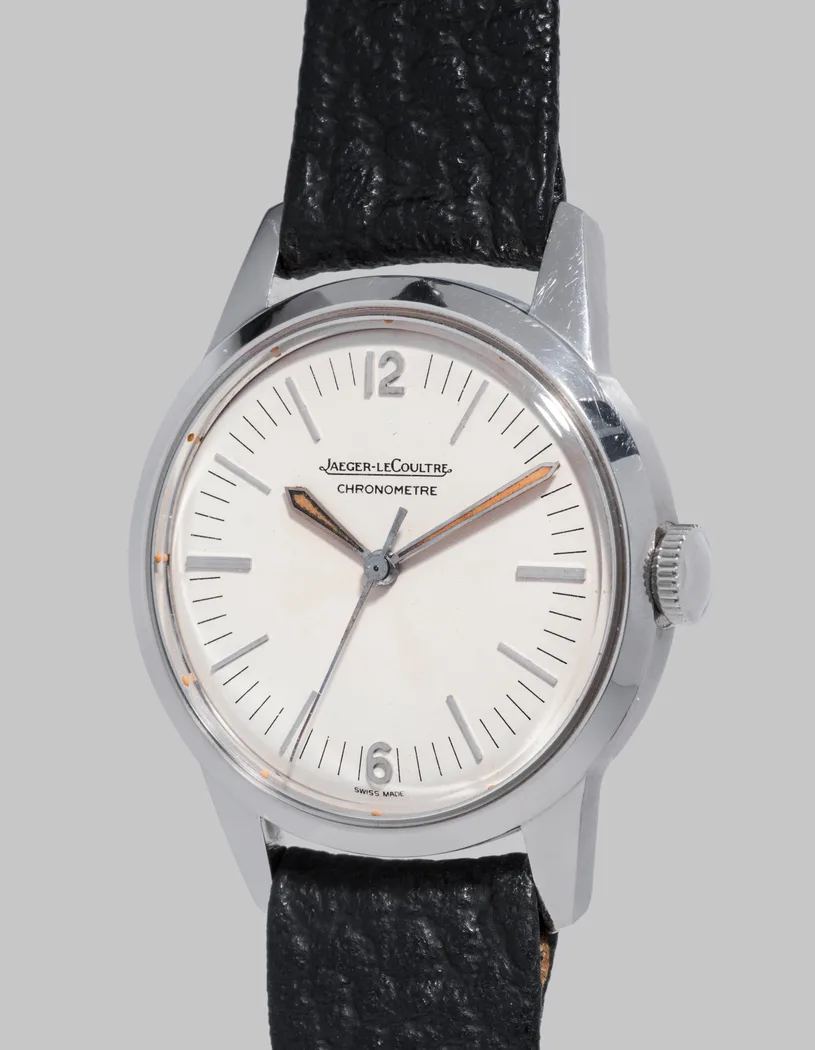 Jaeger-LeCoultre Geophysic ref. E168, chronometre dial, dauphine hands, watch front
