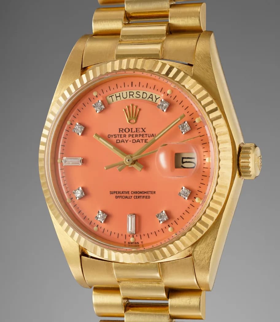 Rolex Day-Date 1803 Stella dial watch front