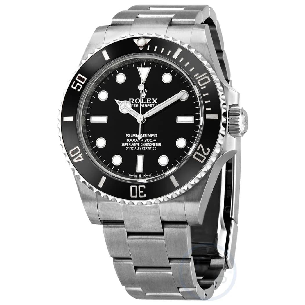 Rolex Submariner ref. 124060, black dial, no date, watch front