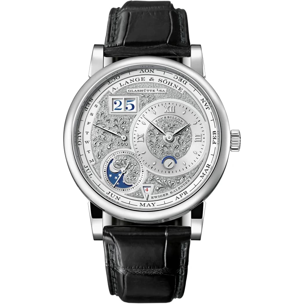 A. Lange & Söhne Lange 1 Tourbillon Perpetual Calendar Handwerkskunst ref. 720.048FE watch front