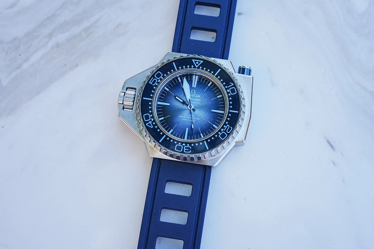 Omega Seamaster Ploprof 1200M ref. 227.32.55.21.03.001 watch front