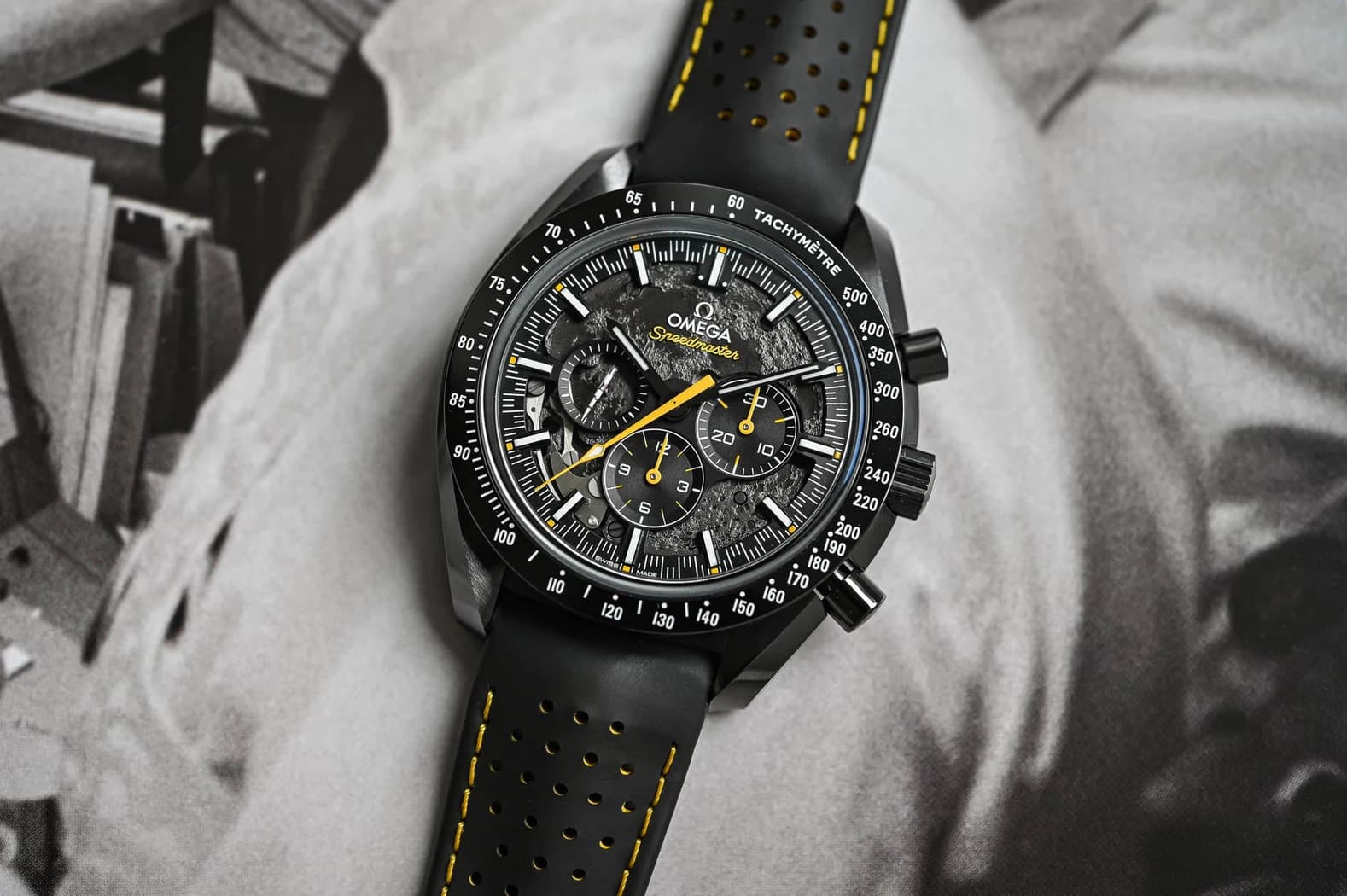 Omega Speedmaster Dark Side of the Moon "Apollo 8" ref. 310.92.44.50.01.001 watch front