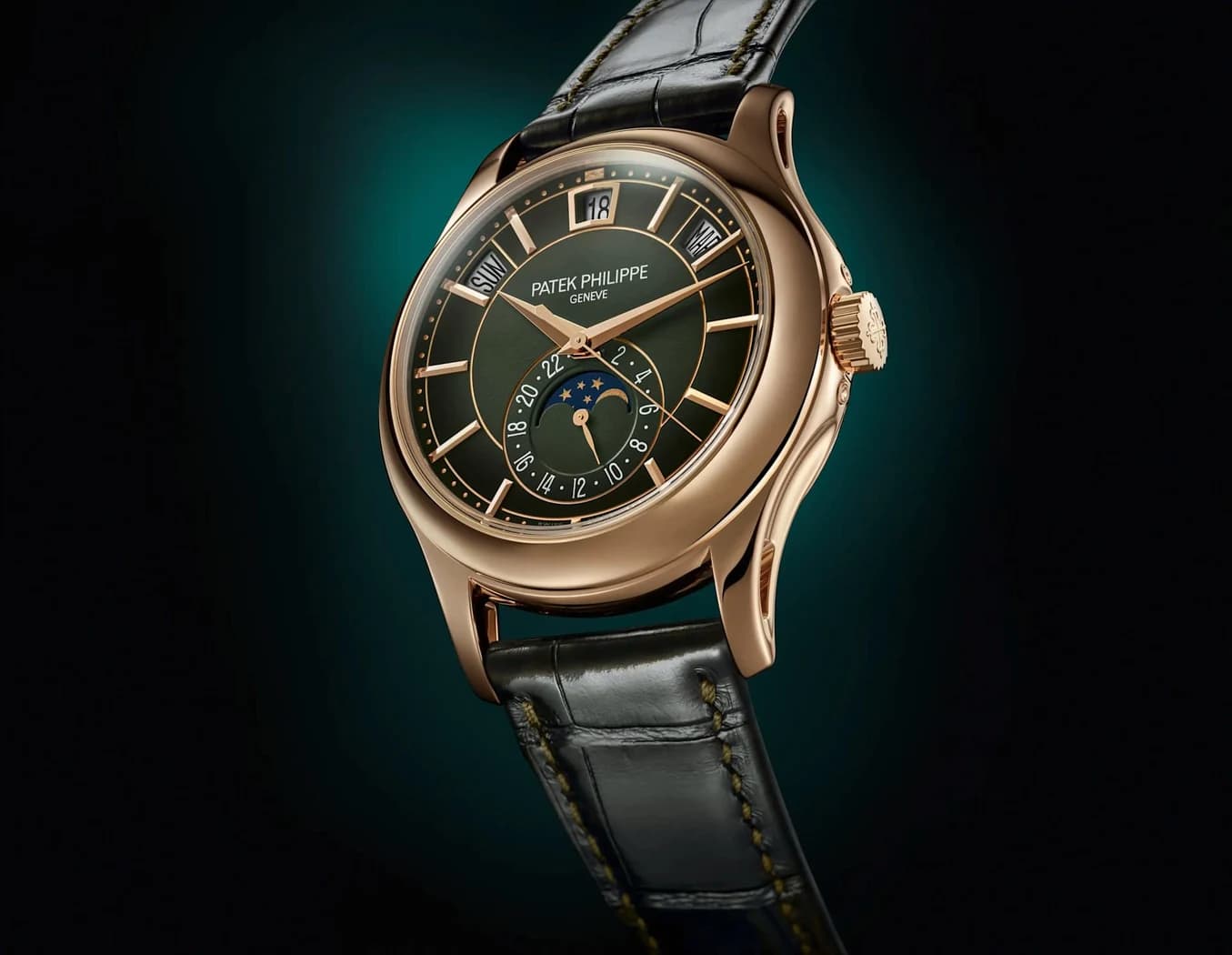 Patek Philippe Annual Calendar Moon Phases ref. 5205R-011 watch front