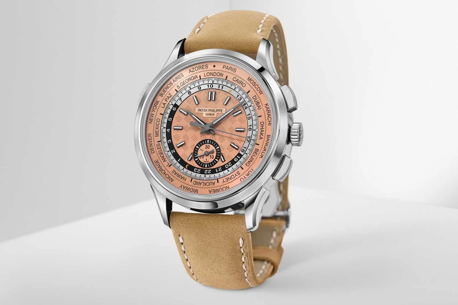 Patek Philippe World Time Flyback Chronograph ref. 5935A-001 watch front