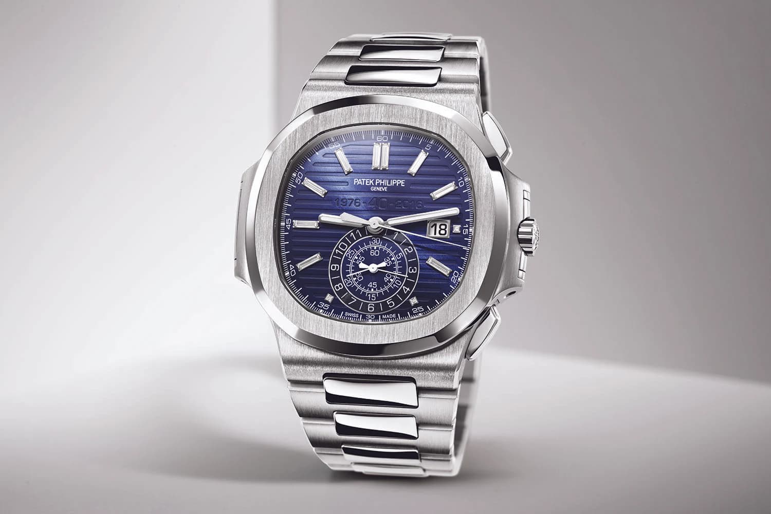 Patek Philippe Nautilus 40th Anniversary Chronograph ref. 5976/1G watch front