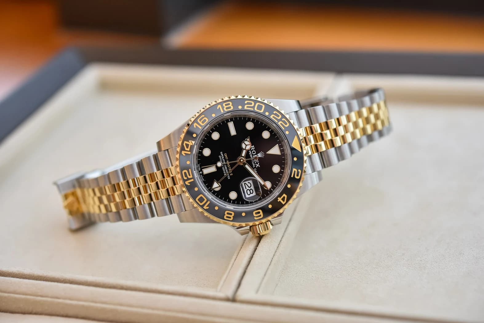 Rolex GMT-Master II ref. 126713GRNR watch front