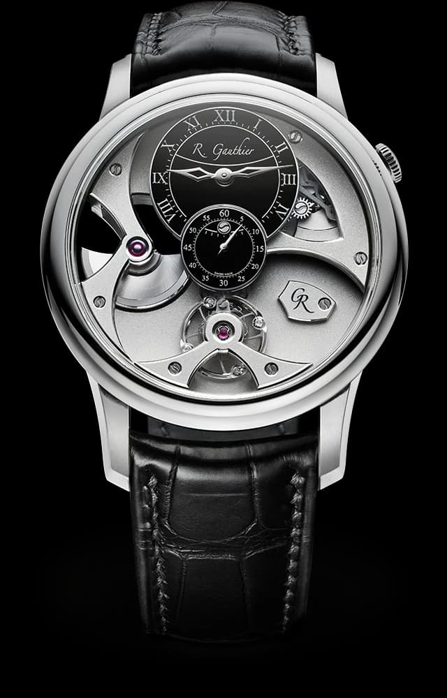 Romain Gauthier Insight Micro-Rotor Platinum ref. MON00310 watch front