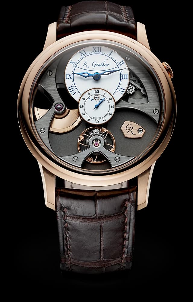 Romain Gauthier Insight Micro-Rotor Red Gold ref. MON00320 watch front