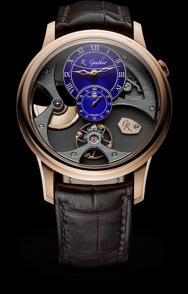 Romain Gauthier Insight Micro-Rotor Red Gold ref. MON00325 watch front