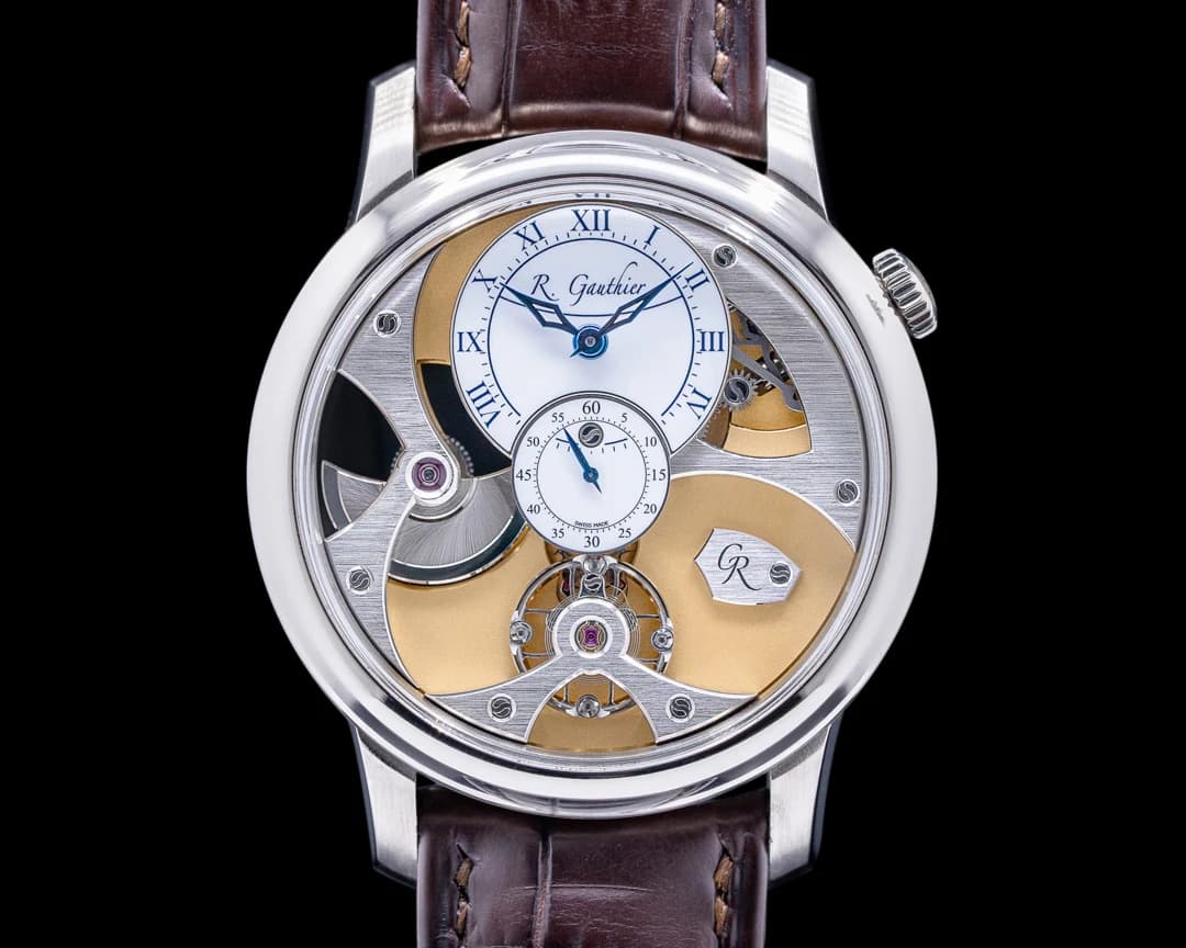 Romain Gauthier Insight Micro-Rotor White Gold ref. MON00360 watch front