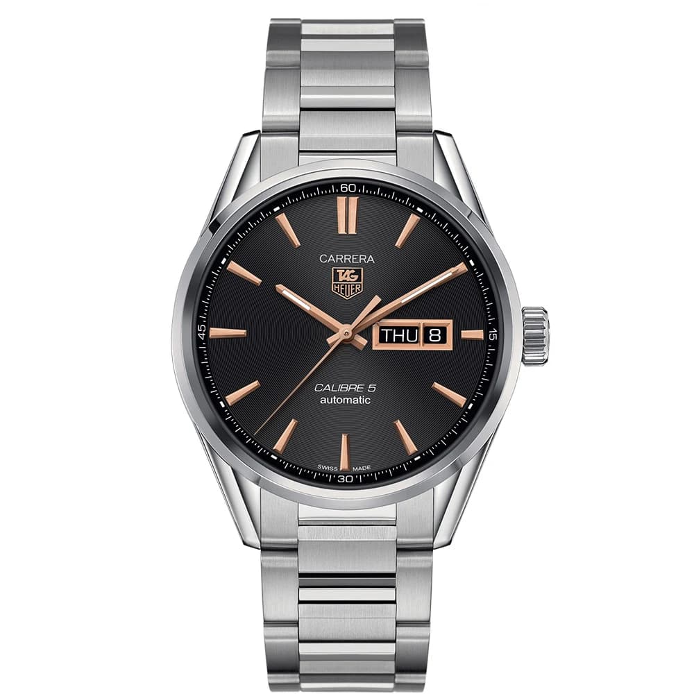 TAG Heuer Carrera Calibre 5 Day-Date ref. WAR201C.BA0723 watch front
