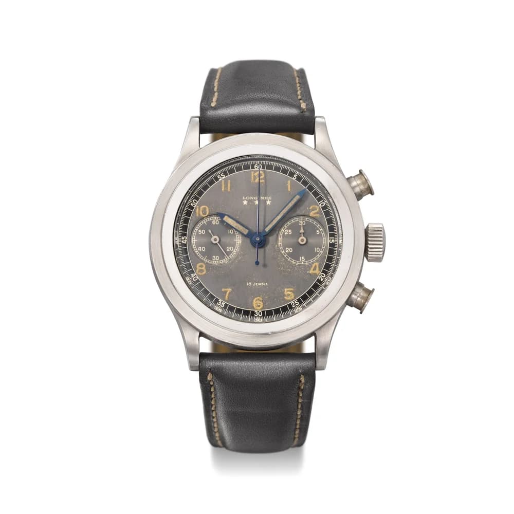 Longines 13ZN ref. 4270 'Mushroom Pusher'; representative photograph of this model/reference; individual specimen and strap details may differ