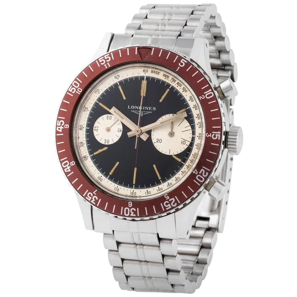 Longines 30CH ref. 7981 'Skin Diver'; representative photograph of this model/reference; individual specimen and strap details may differ