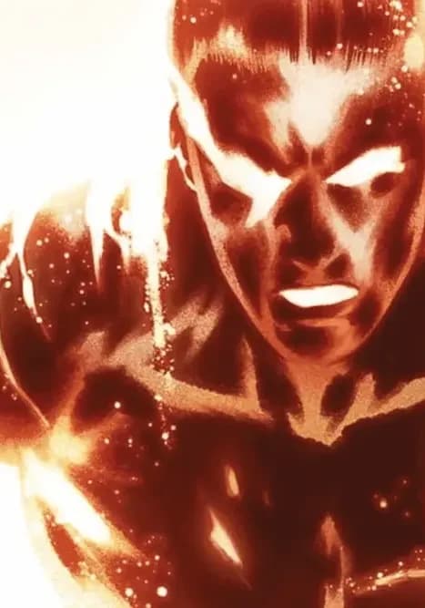 Human Torch (Jim Hammond) comic artwork