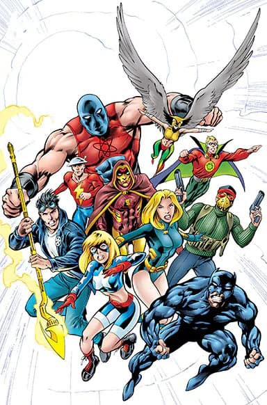 Justice Society of America comic artwork