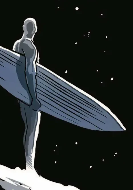 Silver Surfer comic artwork